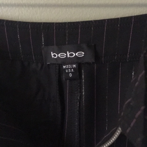 Bebe Black pencil skirt with pin stripes - Picture 5 of 5
